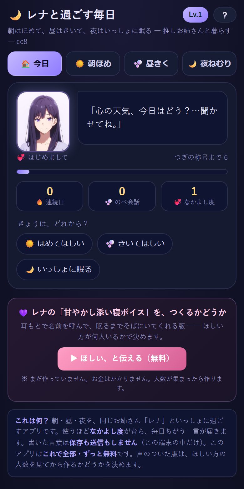 今日の画面